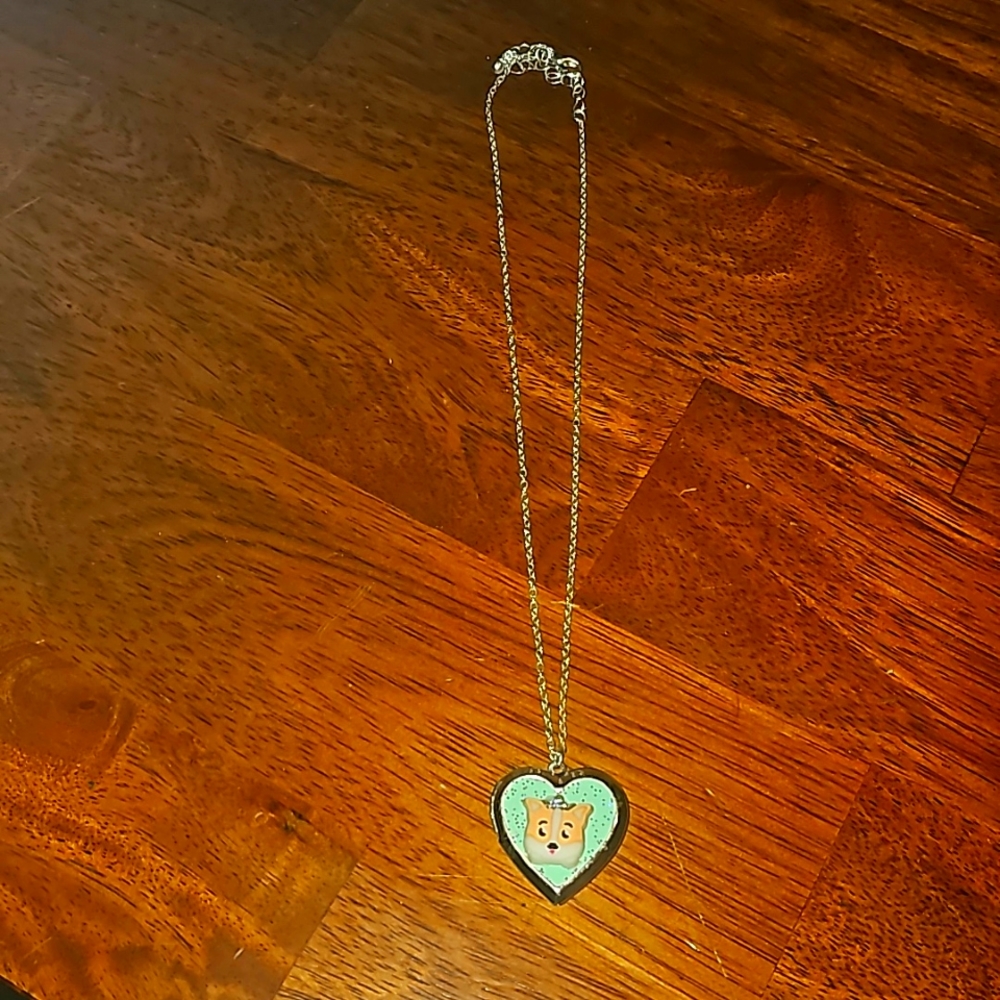 Kid dog locket necklace from Justice
